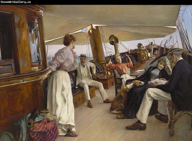 Julius LeBlanc Stewart On the Yacht Namouna, Venice